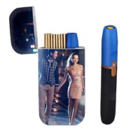 Электронная зажигалка DYQ-2, черно-красный