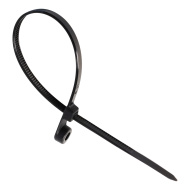 Хомут с монтаж отверстием 4,8х300мм, черный Smartby  (SBE-CTH-48-300-b)