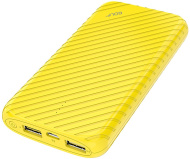 GOLF G17/ Powerbank 8000 mah + Кабель Micro usb /In Micro usb/Out USB 1 А, 2.1A/ Yellow