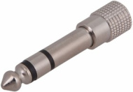 ПЕРЕХОДНИК штекер 6.3мм стерео - гнездо 3.5мм стерео (металл) REXANT