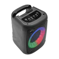 Perfeo Bluetooth-колонка "DISCO RING" 3" LED, FM, MP3 USB/microSD, AUX, TWS, MIC, 10Вт, черная