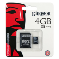 Карта памяти Micro-SD 4GB Kingston Class 4 с/а