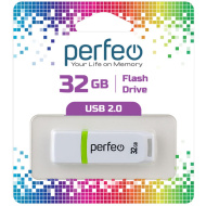 Флеш-карта USB 32 Gb Perfeo C11 White