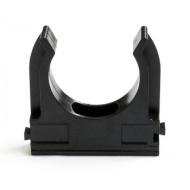 Крепёж-клипса для труб черная д.20 мм "ПС" 100 шт/уп