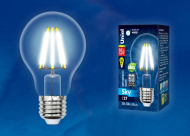 Лампа Uniel, LED-A70-15W/4000K/E27/CL PLS02WH