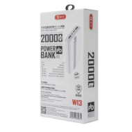 Портативное ЗУ BYZ Power Bank W13 20000 mAh, USB QC 3.0x2, TYPE-C PDx1, microUSBx1, QC 3.0, PD, бел
