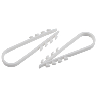 Дюбель хомут ЭРА NO-224-223 для круглого кабеля 11-18 мм бел (100шт) 