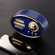 Колонка портативная HOCO, BS25, Time, пластик, AUX, Bluetooth. microSD, цвет: синий