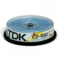 Диск TDK CD-R 80 52х cake 10