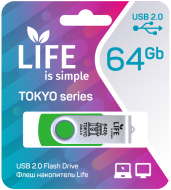 Флешка LIFE TOKYO 64GB Green USB 2.0