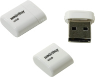 Флеш-карта USB 32Gb Smart Buy LARA White