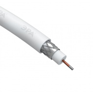 ЭРА Кабель коаксс 3С-2V, 75 Ом, CCS/(оплётка Al, 48%), PVC, цвет белый,100 Куски:3 4 37,2