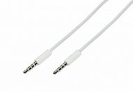 Аудио кабель 3,5мм штекер-штекер 0,5 белый REXANT 18-1105