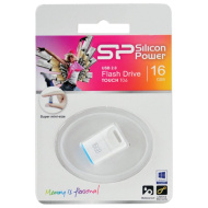 Флеш-карта USB 16Gb Silicon Power Тouch T06 White