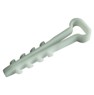 Дюбель-хомут для плоского кабеля 5х8 мм нейлон белый Smartby (100шт) (SBE-CJ-08-w)