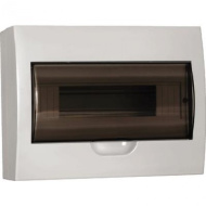 Щит распред.навесной ЩРн-П-18 IP40 пласт.белый прозраз.дверь GENERICA 