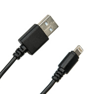 Dialog CI-0310 black - кабель Apple 8pin (M) - USB A (M), длина 1.0 м, чёрный, в пакете