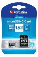 Карта памяти Micro-SD 16GB Verbatim Class10 UHS-I с/а