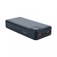 Perfeo Powerbank DROID 20000 mAh/LED дисплей/PD + QC 3.0/Type-C/2 USB/Выход: 5A, max 22.5W/Black