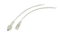Соединительный кабель (2pin) герметичный (IP67) 2х0.35мм²  300V  прозрачный  REXANT(Z)