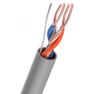 Кабель витая пара UTP 2*2*0,50 cat5e,жила CCA (омедн.): PROCONNECT (305м)  Куски: