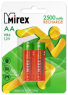 *Аккумулятор Mirex 1,2V HR06(AA) Ni-MH 2500mAh-2BL (2/20/100) н/н 48179