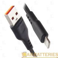 Кабель GoPower GP01L USB (m)-Lightning (m) 1.0м 2.4A ПВХ черный