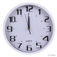 Часы 381-19 диаметр 30см, корпус белый