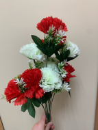 Куст гвоздик 10 цветов микс (в букете 2 цвета)