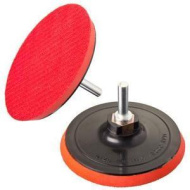 Круг шлифовальный резиновый с липучкой+переходник 125мм /645-161