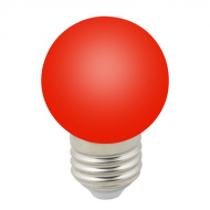 Лампа Volpe Красный LED-G45-1W/RED/E27/FR/С