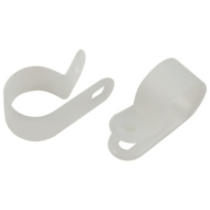 Скоба кабельная под винт ЭРА NO-225-267 20 мм бел 50 шт