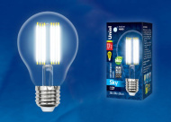Лампа Uniel, LED-A70-17W/4000K/E27/CL PLS02WH