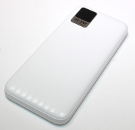 Perfeo Powerbank 10000 mAh/LED дисплей/PD + QC 3.0/Type-C/2 USB/Выход: 5A, max 22.5W/White