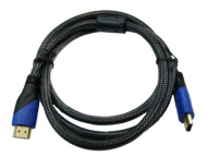 HDMI-HDMI 1.5м, оплётка, 2 фильтра (Орбита SH-121) (v1.3)