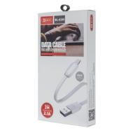 USB-кабель BYZ BL-628i AM-8pin (Lightning)  2 метра, 2.1A, ПВХ, белый