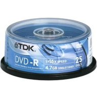 Диск TDK DVD-R 16x brand bulk 25 шт
