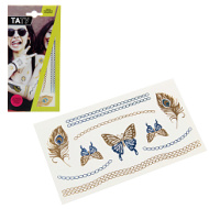 Набор переводных блестящих татуировок для тела. 53715