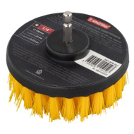 Щетка пластиковая для шуруповерта, d=100 мм, щетина 0,35 мм, длина 25 мм,  ось 1/4" Smartbuy Tools