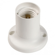 Патрон пластик потолочный, Е27, белый прямой (SBE-LHP-c-E27) Smartbuy