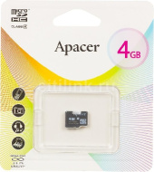 Карта памяти Micro-SD 4GB Apacer Class 4 б/а