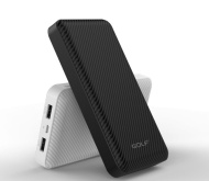 GOLF G80/ Powerbank 10000 mah + Кабель Micro usb /In Micro usb /Out USB 1 А, 2.1A/ White