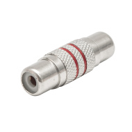 Переходник 1RCA-1RCA (гн/гн) Сигнал метал 17433