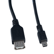  Кабель PERFEO Кабель USB2.0 A розетка - Mini USB вилка, длина 1 м. (U4203)