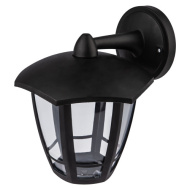Свет. садово-парковый 6гран чер. настенный вниз ЭРА НБУ 07-40-004 «Дели 3» E27 IP4