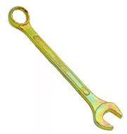 Ключ комбинированный гаечный  желтый цинк, 24 мм, шт