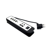 Сетевой фильтр на 1 розеток и 4 USB входа на 2.1A (MM-17830-85), зеленый