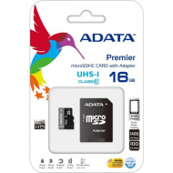 Карта памяти Micro-SD 16GB A-Data Premier Class10 с адап 30mb/s