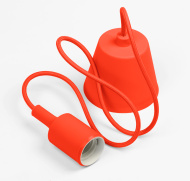 Подвес с патроном E27, 1 м, красный (SBE-CLHE27s-r) Smartbuy