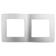 12-03 Рамка ЭРА, 12-5002-03, 2 пост, алюминий